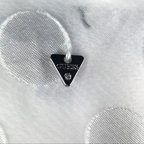 Guess True White Bertha Dotted Long Sleeve Wrap Dress XS NWT - Picture 7 of 10